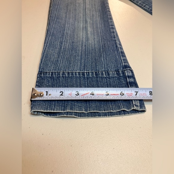 ST JOHNS BAY Capri Stretch Denim, Cuffed Hem, Color Blue, Size 4 - Picture 7 of 7